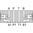 Многослойный корпус для картриджных клапанов по стандарту SAE 2-линейных 3/4’’ 16UNF в линиях А и В AM3-*-С
